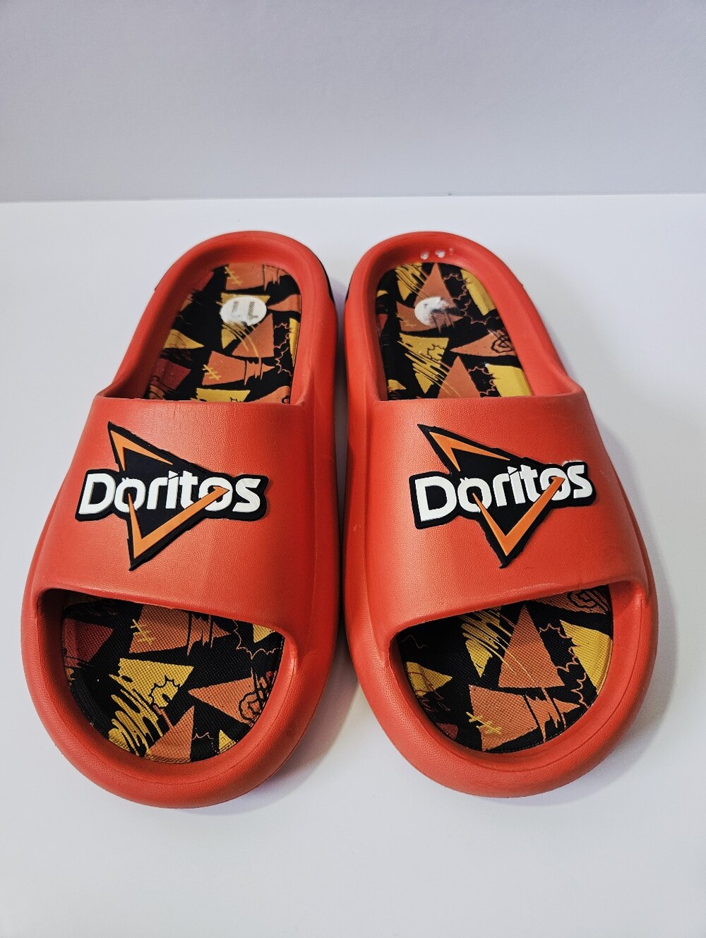Doritos Swag Slide Sandals Mens Size 11 Nacho Cheese Shoes